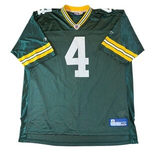 Vintage Green Bay Packers Brett Favre #4 NFL x Reebok Jersey 2XL